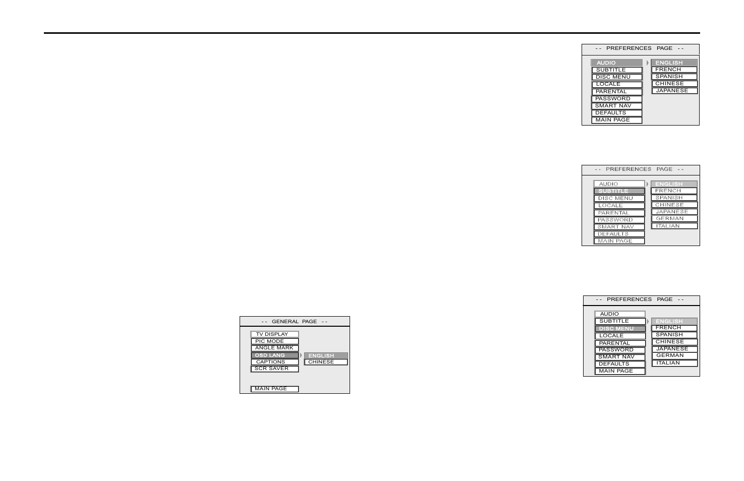 Parental control, Changing language settings, Rosen a10 owner’s manual | Rosen Entertainment Systems A10 User Manual | Page 24 / 28
