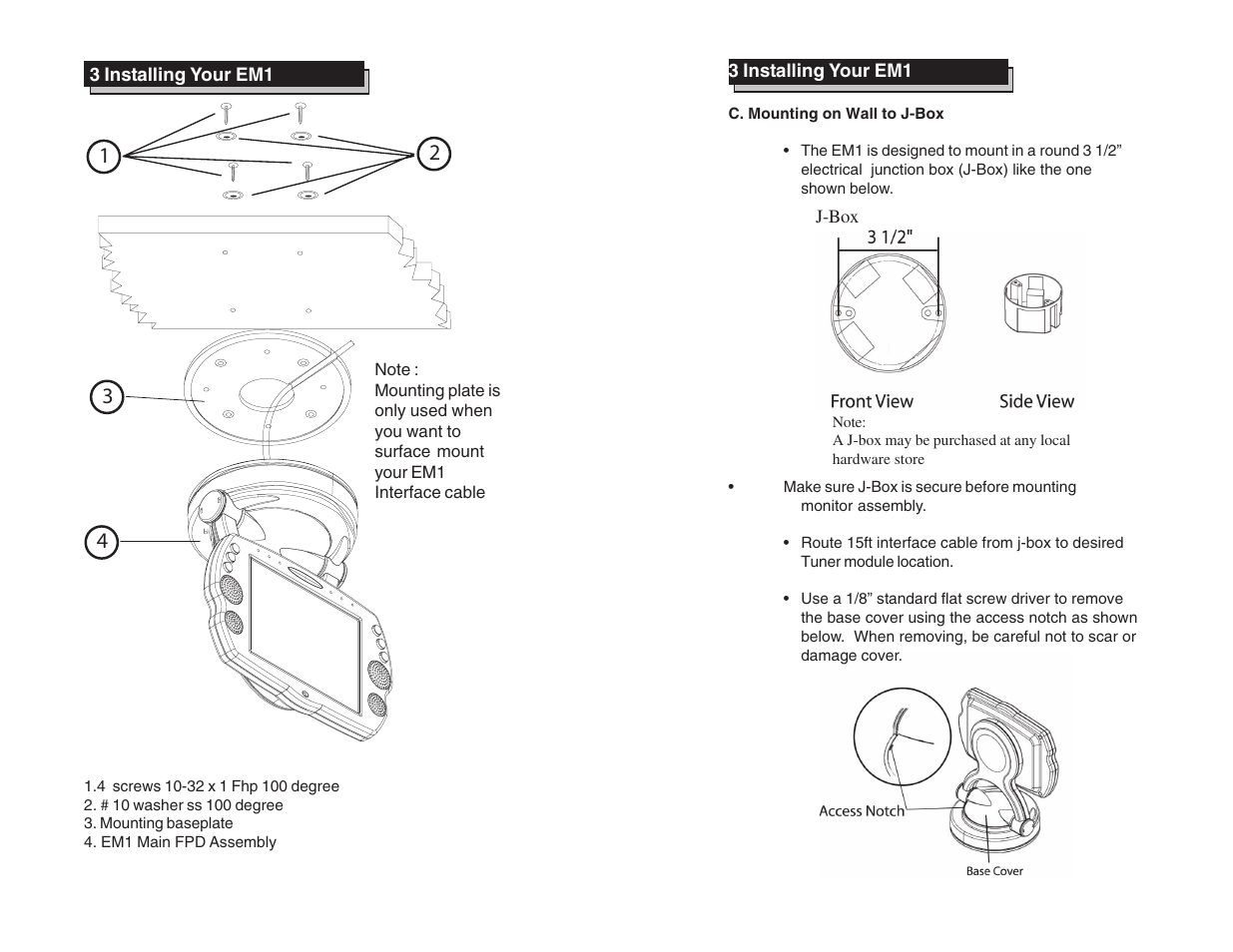 Rosen Entertainment Systems EM-1 User Manual | Page 9 / 9