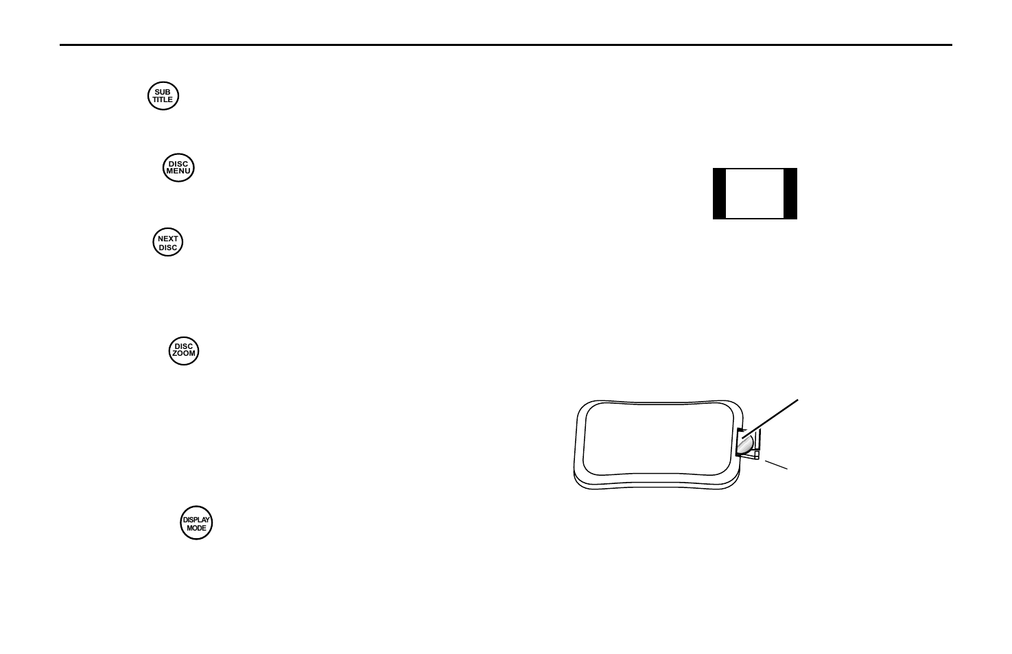 Replacing the remote battery, Using dvd disc features, Changing the shape and size of the image | Rosen Entertainment Systems M10 User Manual | Page 13 / 22