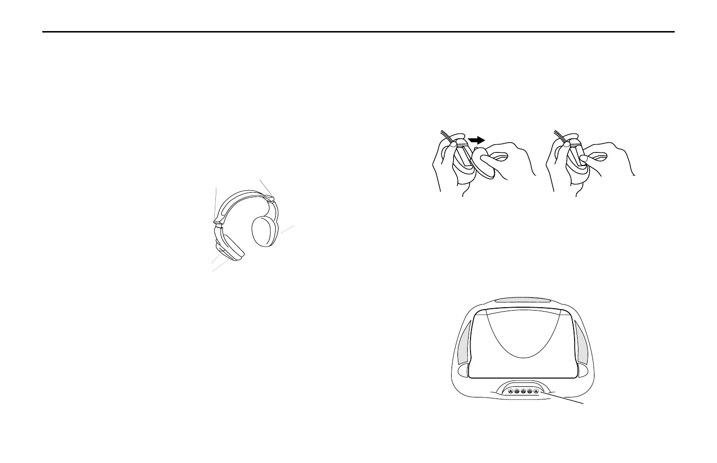 Using wireless headphones, Replacing headphone batteries, Using optional wired headphones | Rosen Entertainment Systems M10 User Manual | Page 14 / 22