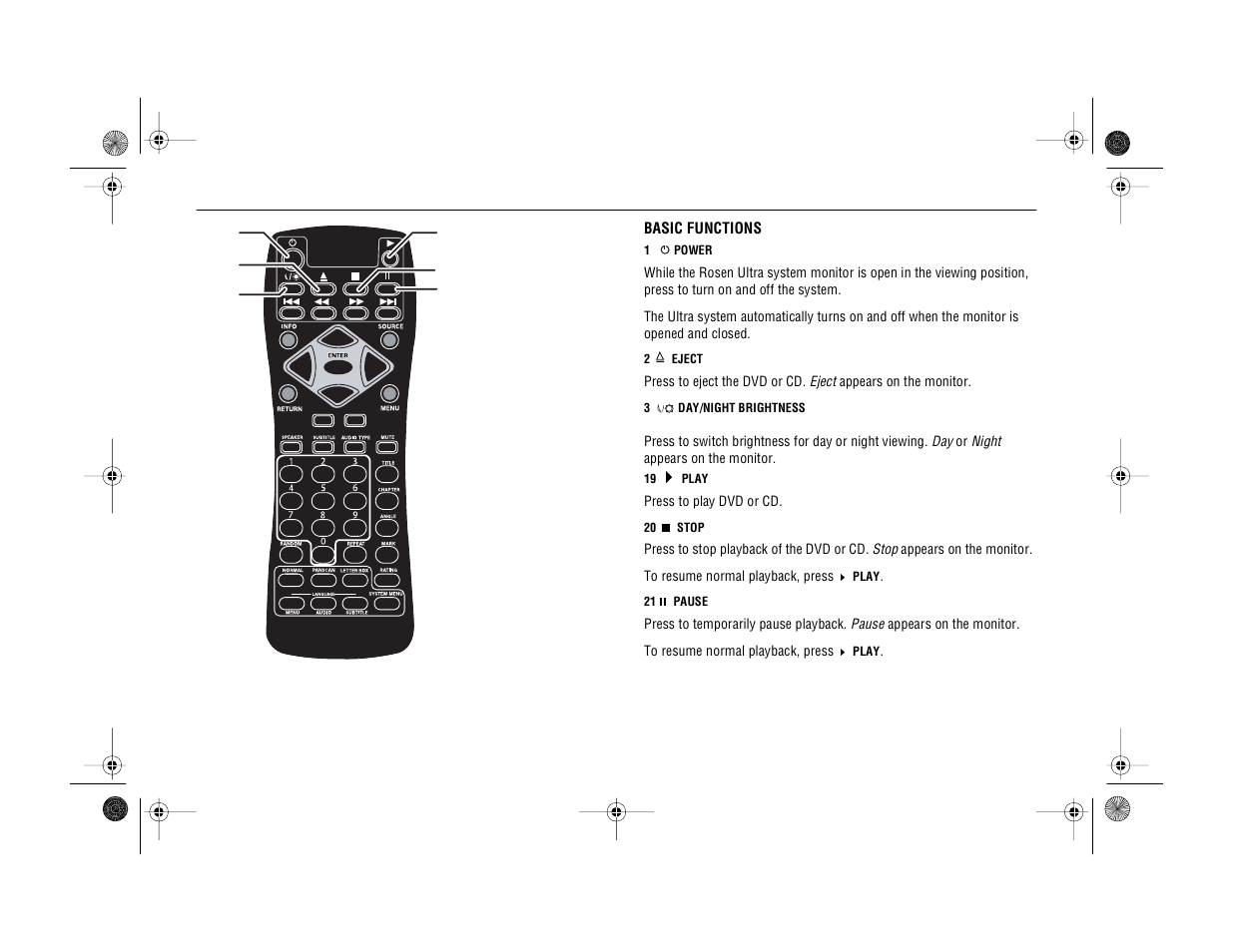 Rosen Entertainment Systems ClearVue Ultra User Manual | Page 14 / 24