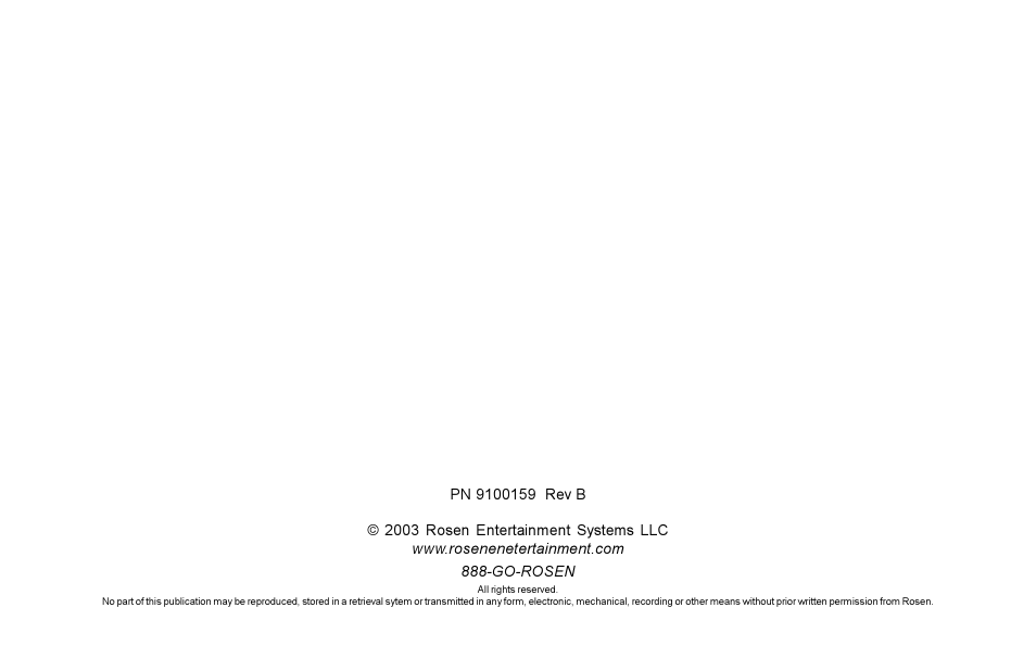 Rosen Entertainment Systems Rosen inVUE II User Manual | Page 28 / 28