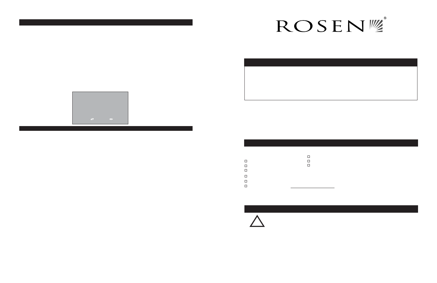 Lesen sie vor der installation diese anleitung, German, Hinweis zu sachgemässer installation und benutzung | 6installation setup-menü | Rosen Entertainment Systems T12 User Manual | Page 10 / 18