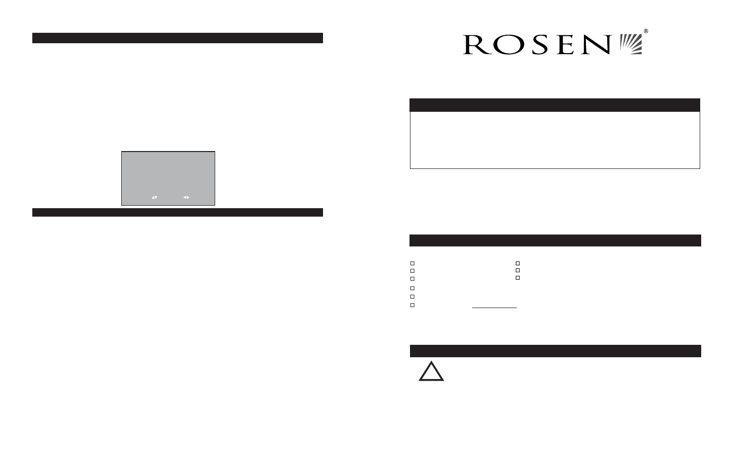 Installatie gids t10/t12 dvd entertainment systeem, Alvorens u de installatie begint, lees deze gids, Dutch | Bericht van bedoelde installatie en gebruik, 6installer setup menu | Rosen Entertainment Systems T12 User Manual | Page 16 / 18