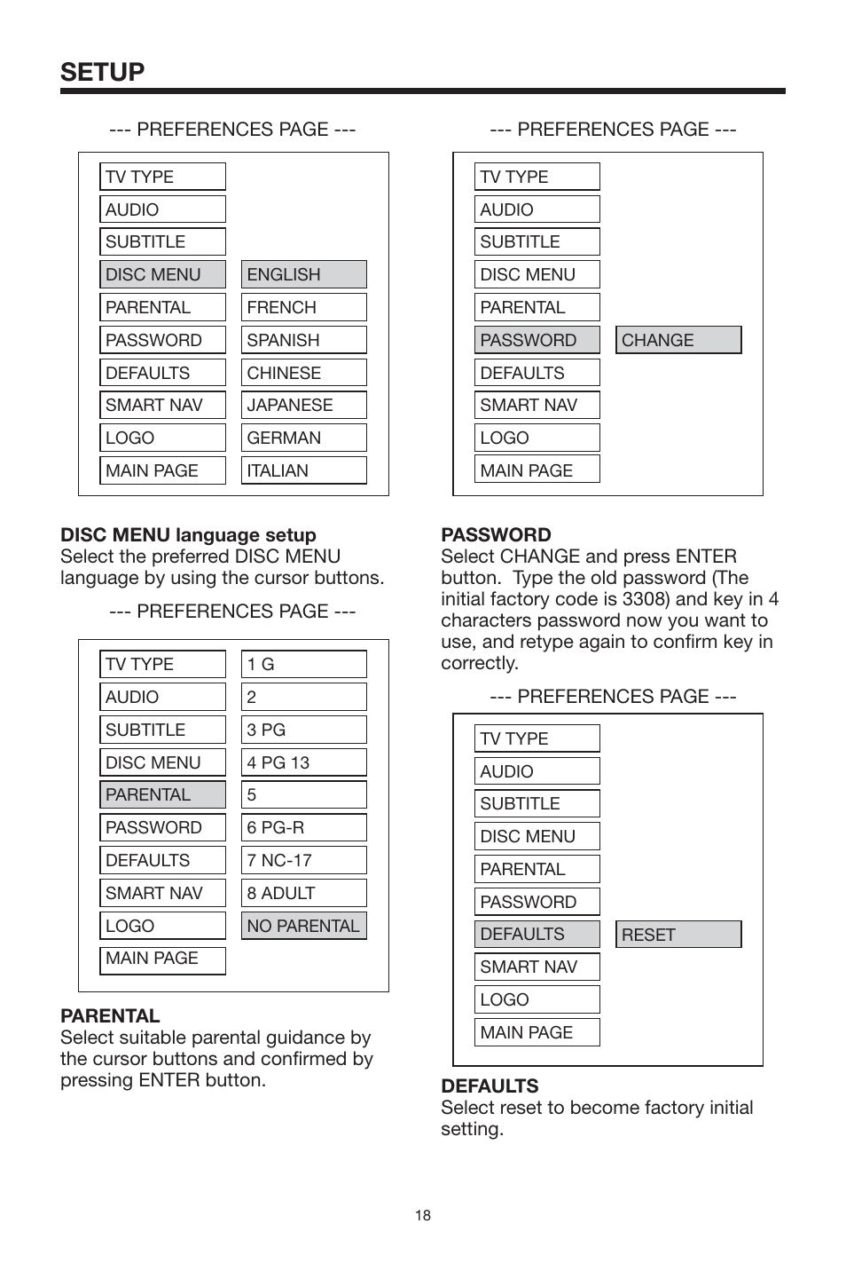 Setup | Rosen Entertainment Systems 10.2 User Manual | Page 18 / 24