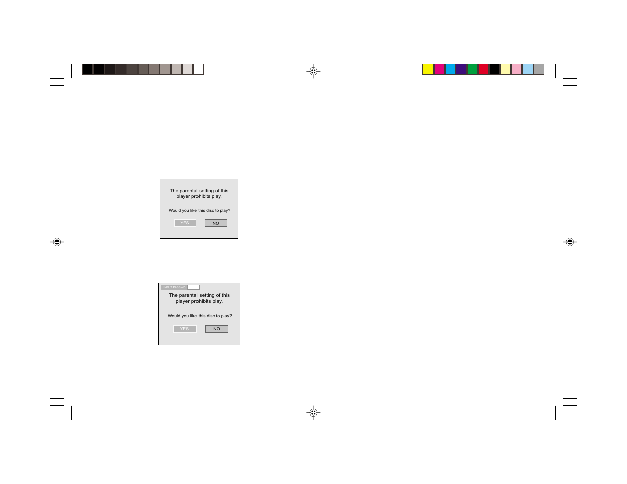 Parental control | Rosen Entertainment Systems 410X User Manual | Page 10 / 28