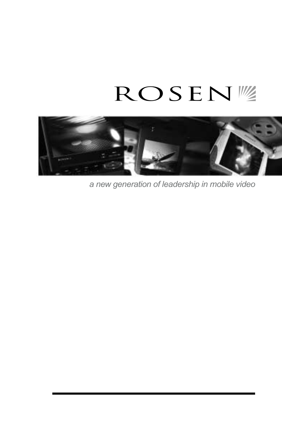 Rosen Entertainment Systems AC 3105 User Manual | 10 pages