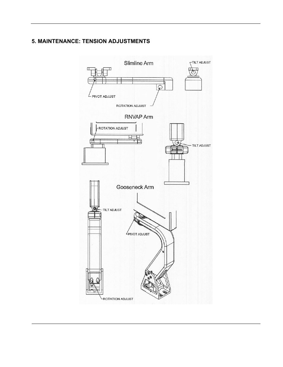 Rosen aviation, Maintenance: tension adjustments | Rosen Entertainment Systems 7002 User Manual | Page 17 / 21