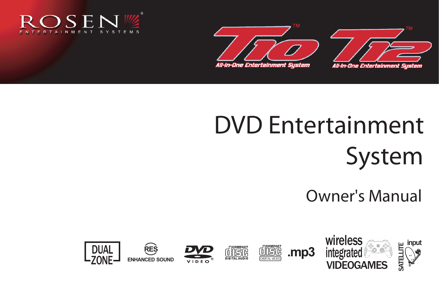 Rosen Entertainment Systems T12 User Manual | 26 pages