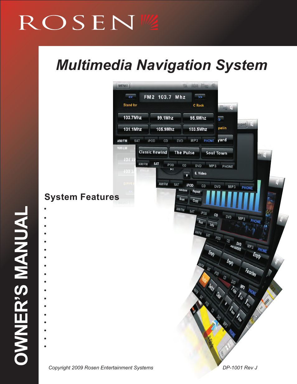 Rosen Entertainment Systems DP-1001 User Manual | 49 pages