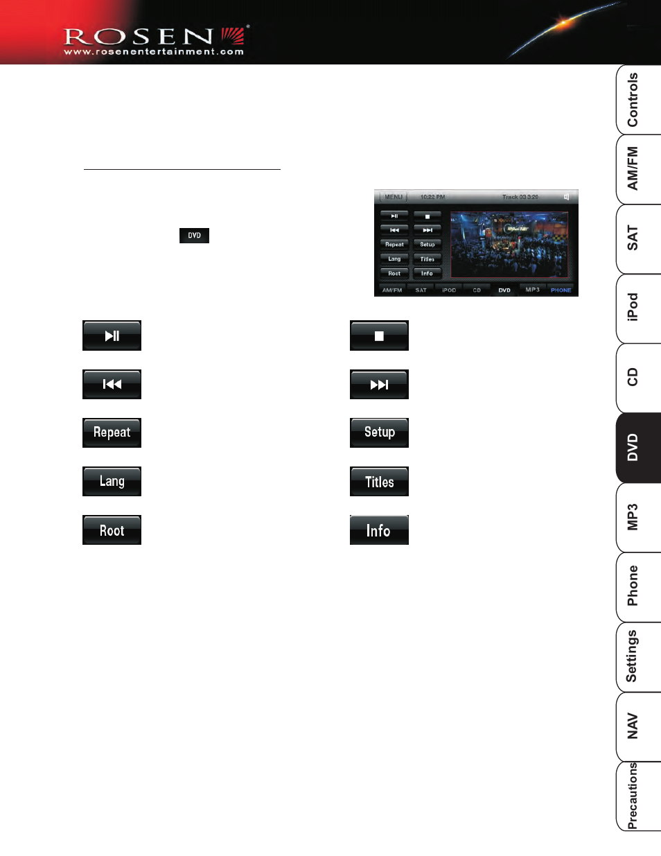 Dvd 2 | Rosen Entertainment Systems DP-1001 User Manual | Page 18 / 49