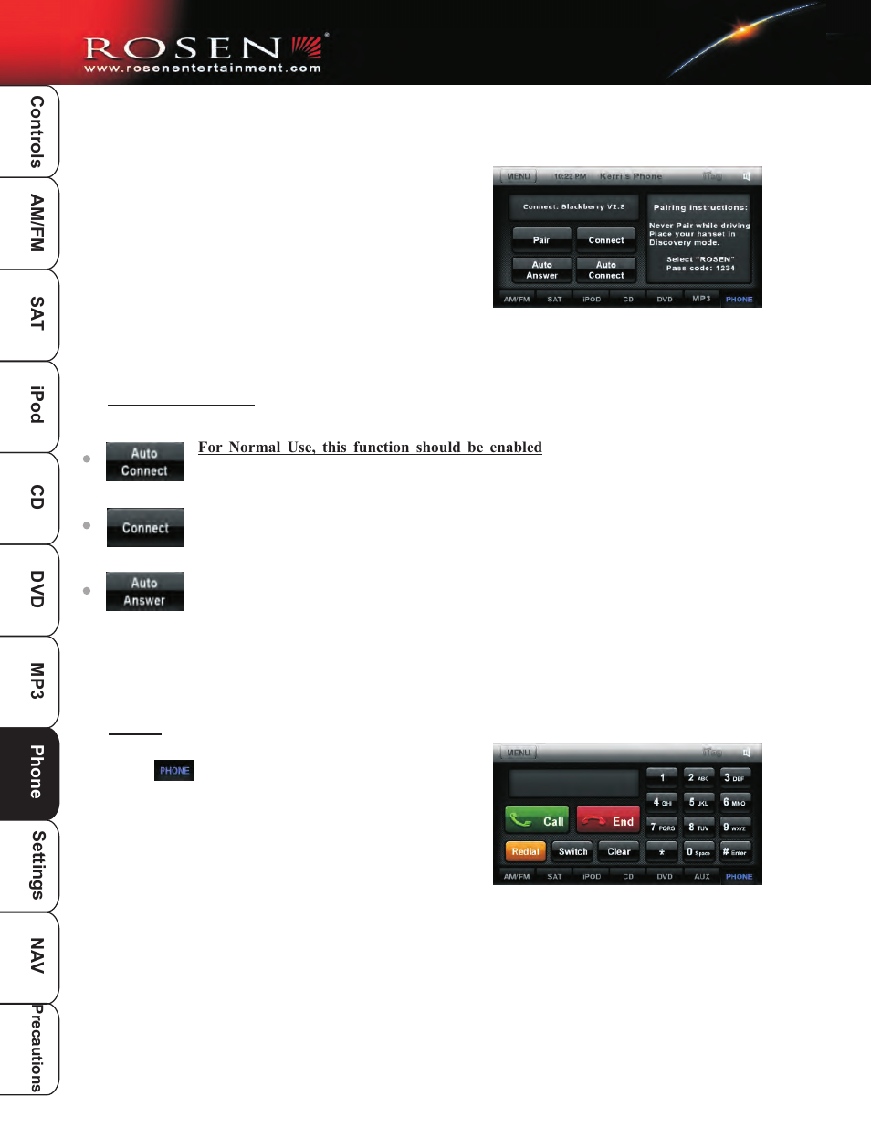 Bt 2 | Rosen Entertainment Systems DP-1001 User Manual | Page 25 / 49