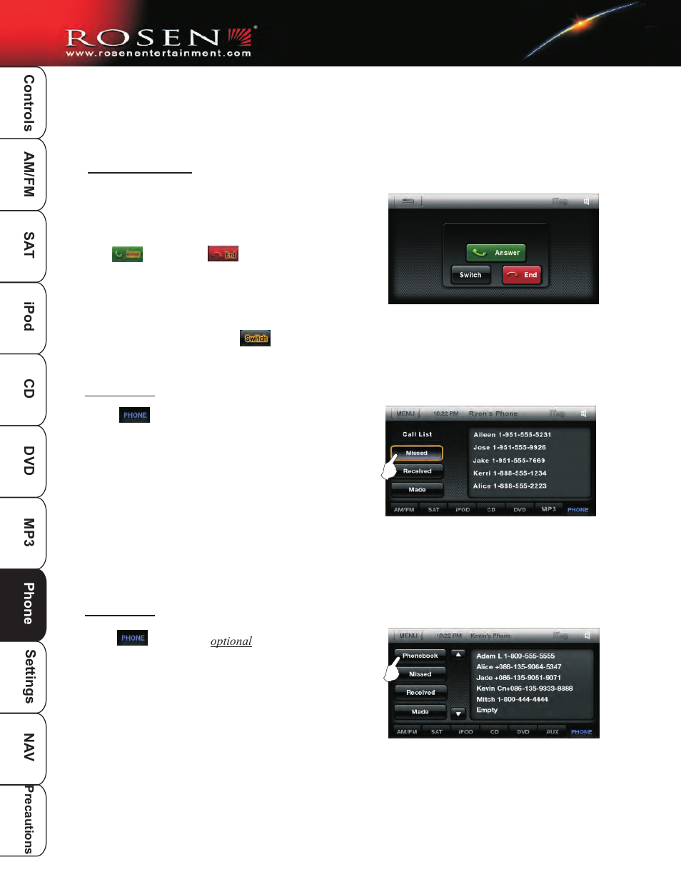 Bt 4 | Rosen Entertainment Systems DP-1001 User Manual | Page 27 / 49
