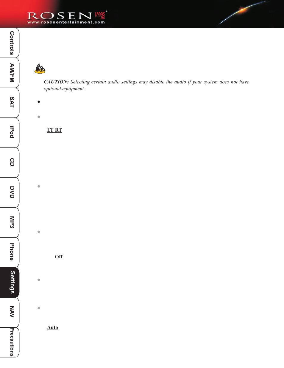 Dvd setup 3 | Rosen Entertainment Systems DP-1001 User Manual | Page 39 / 49