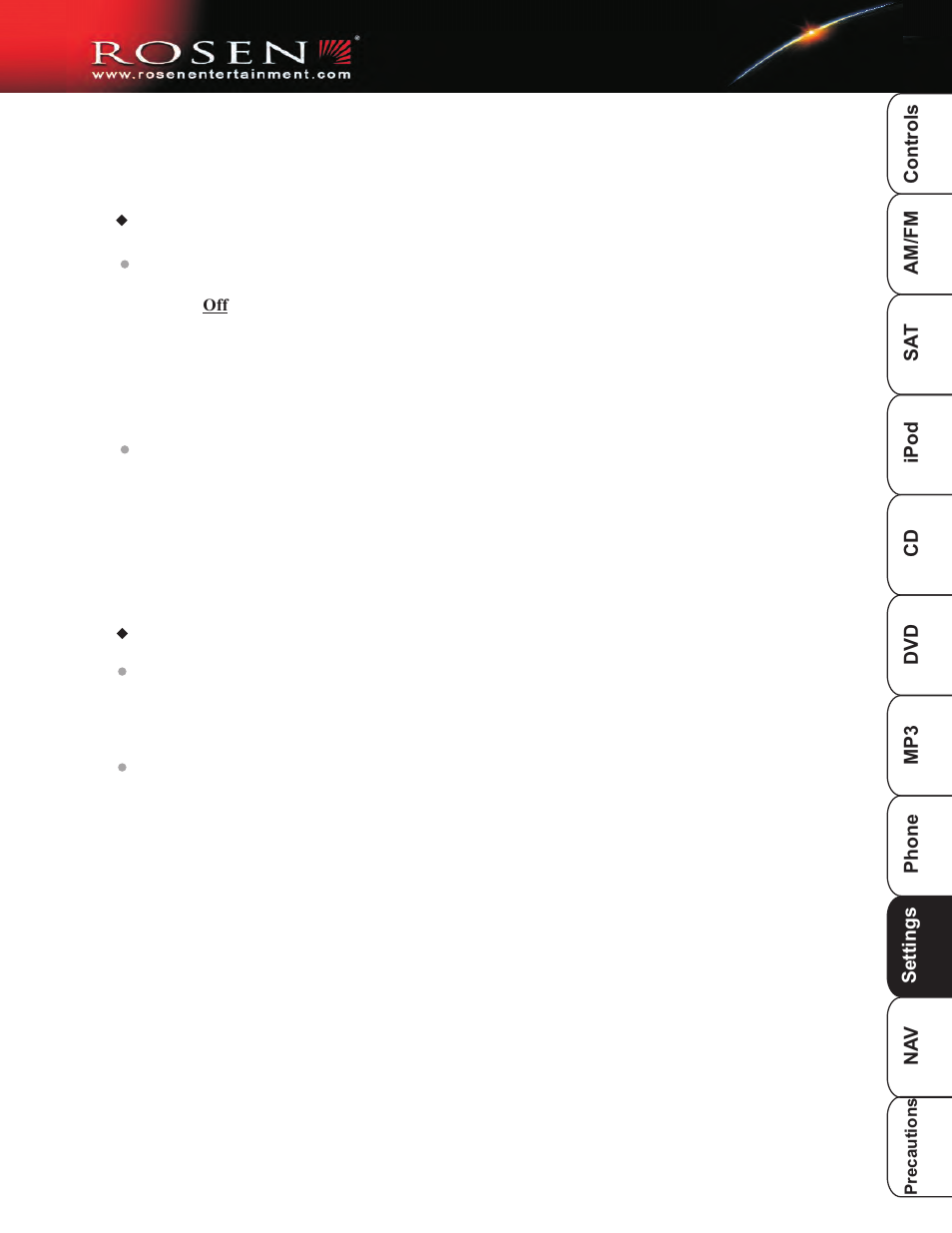 Dvd setup 4 | Rosen Entertainment Systems DP-1001 User Manual | Page 40 / 49