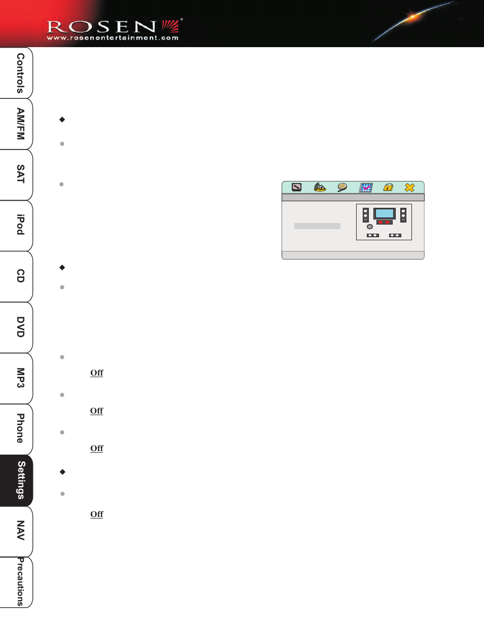 Dvd setup 5 | Rosen Entertainment Systems DP-1001 User Manual | Page 41 / 49