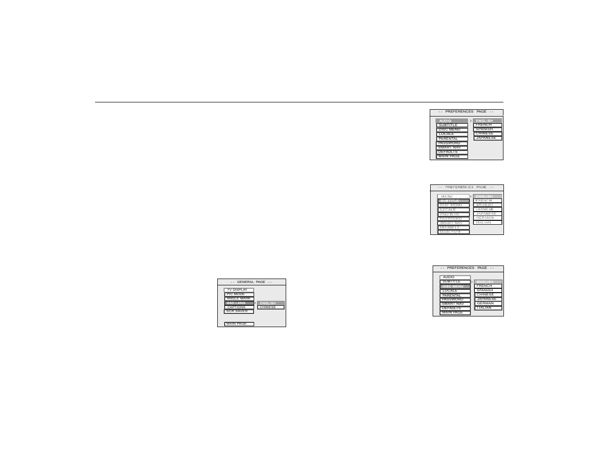 Parental control, Changing language settings, Rosen entertainment systems | Rosen Entertainment Systems Rosen ClearVue A7 User Manual | Page 21 / 24