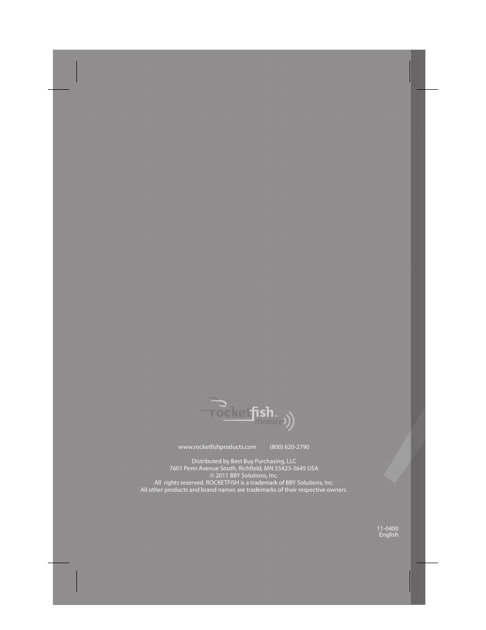 RocketFish RF-QX4 User Manual | Page 15 / 15