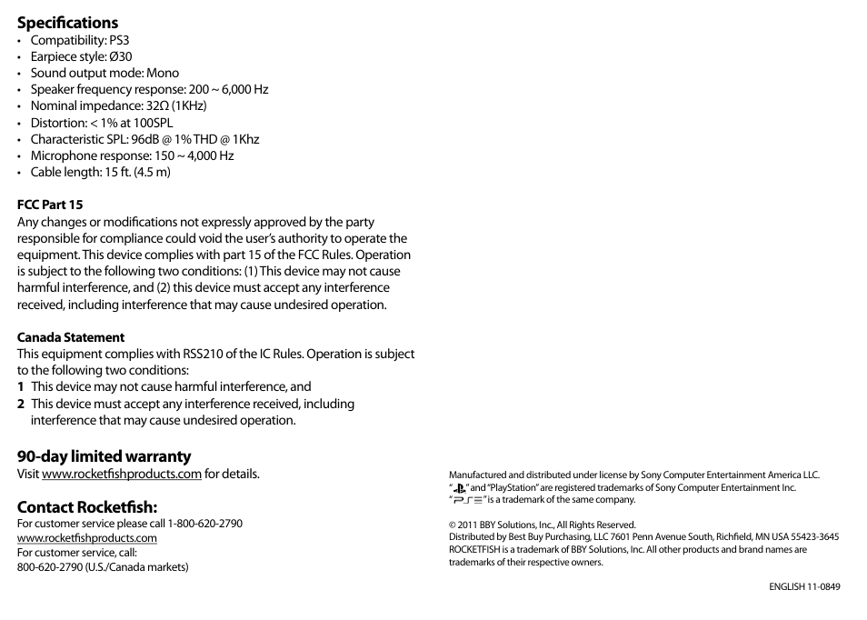 RocketFish RF-GPS31201 User Manual | Page 2 / 2