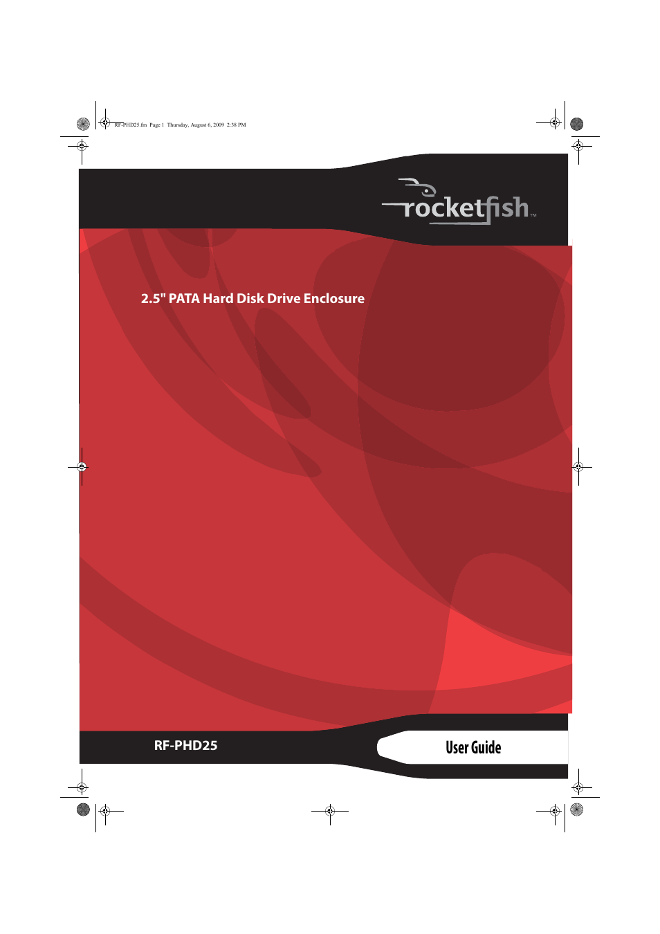 RocketFish RF-PHD25 User Manual | 12 pages