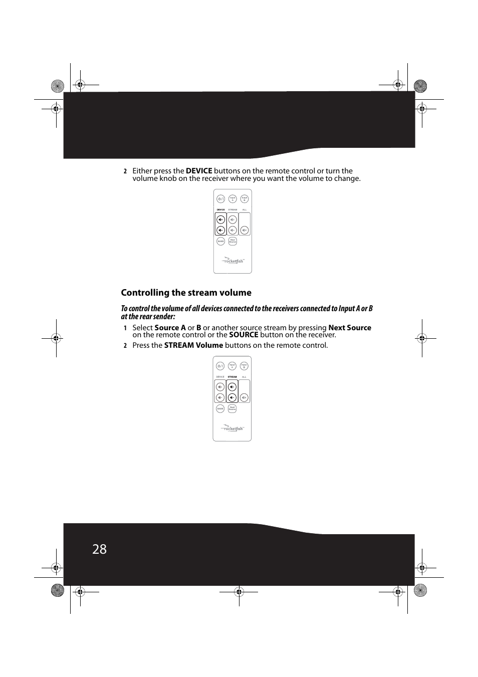 Controlling the stream volume | RocketFish RF-RBWS02 User Manual | Page 28 / 37