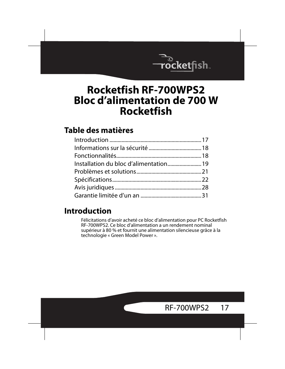 RocketFish RF-700WPS2 User Manual | Page 17 / 52