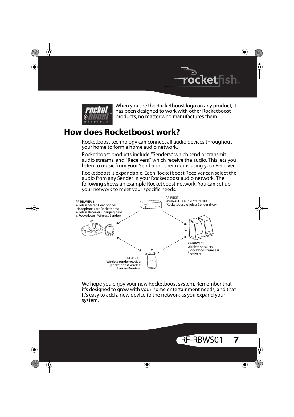 How does rocketboost work, 7rf-rbws01 | RocketFish ROCKETBOOST RF-RBWS01 User Manual | Page 7 / 35