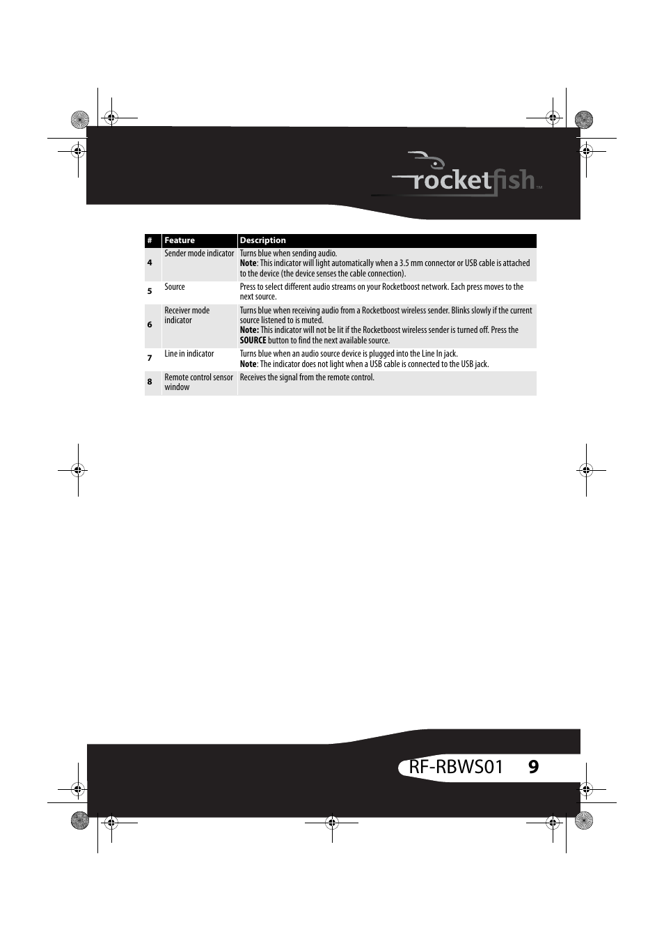 9rf-rbws01 | RocketFish ROCKETBOOST RF-RBWS01 User Manual | Page 9 / 35