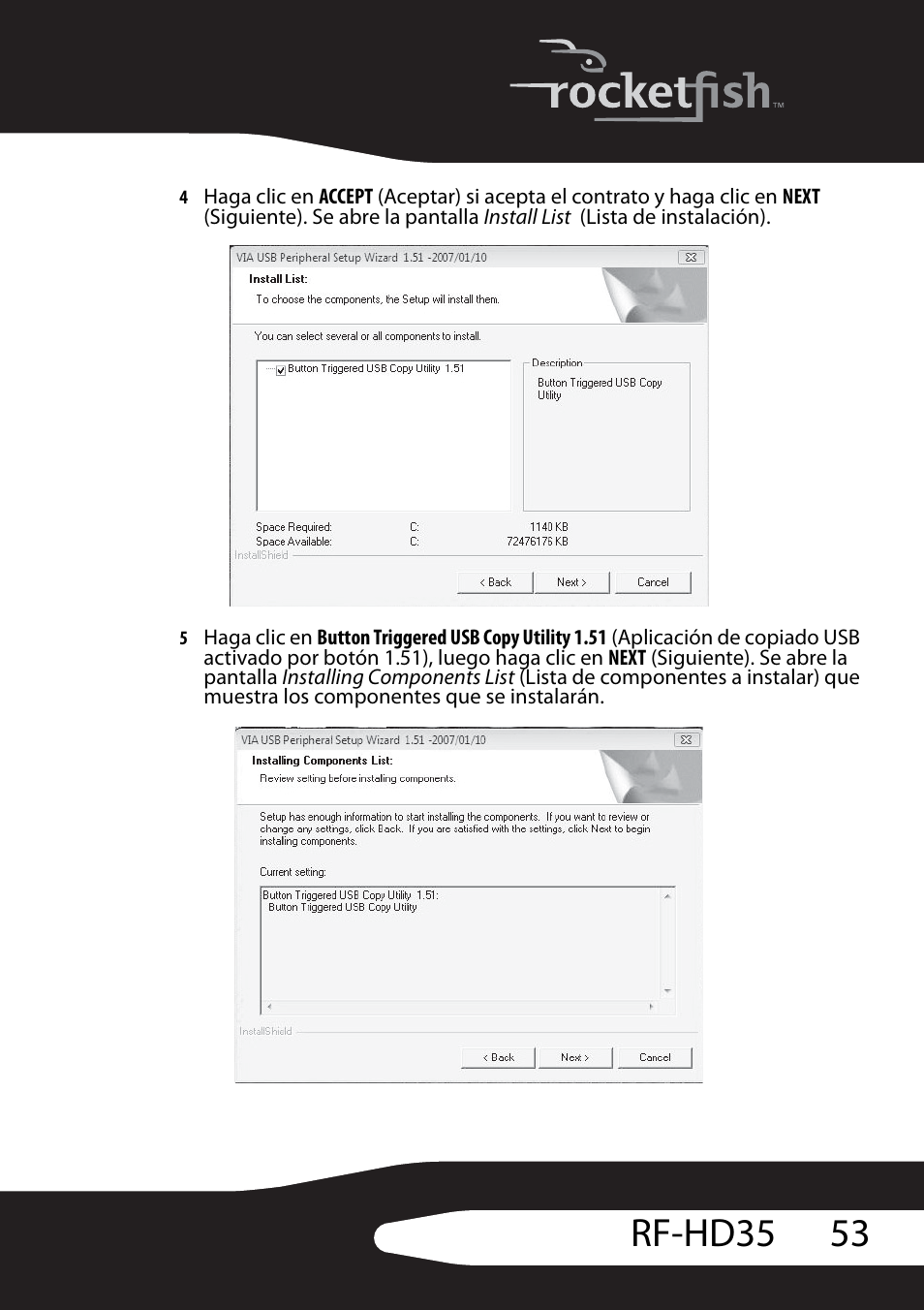53 rf-hd35 | RocketFish RF-HD35 User Manual | Page 55 / 70