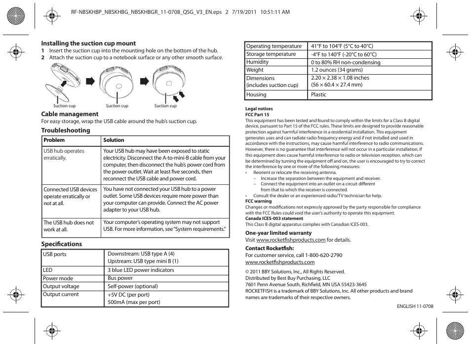 RocketFish RF-NBSKHBP User Manual | Page 2 / 2