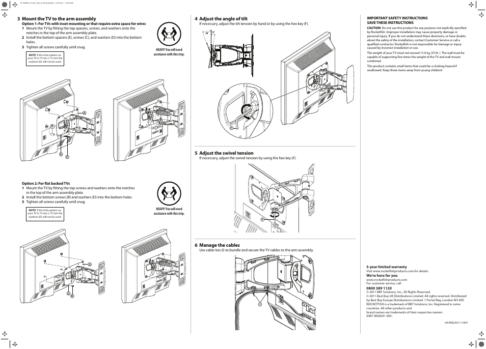 RocketFish RF-TVMFM01 User Manual | Page 2 / 2