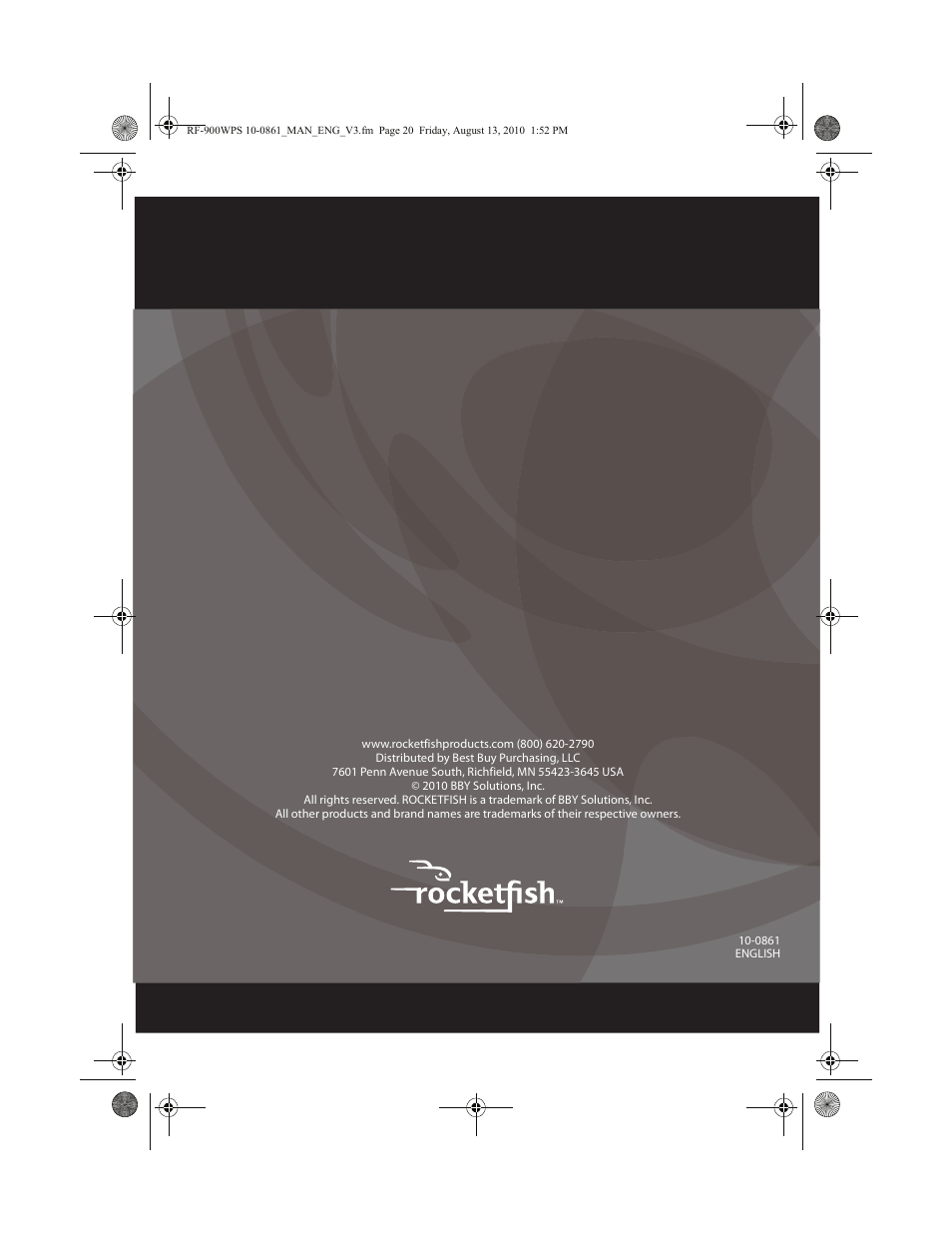 RocketFish RF-900WPS User Manual | Page 20 / 20