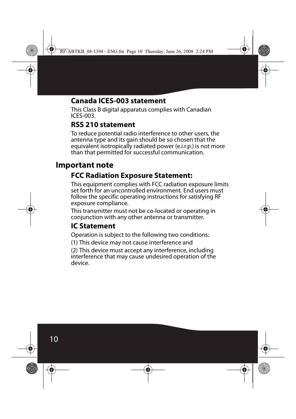 RocketFish RF-ABTKB User Manual | Page 10 / 16