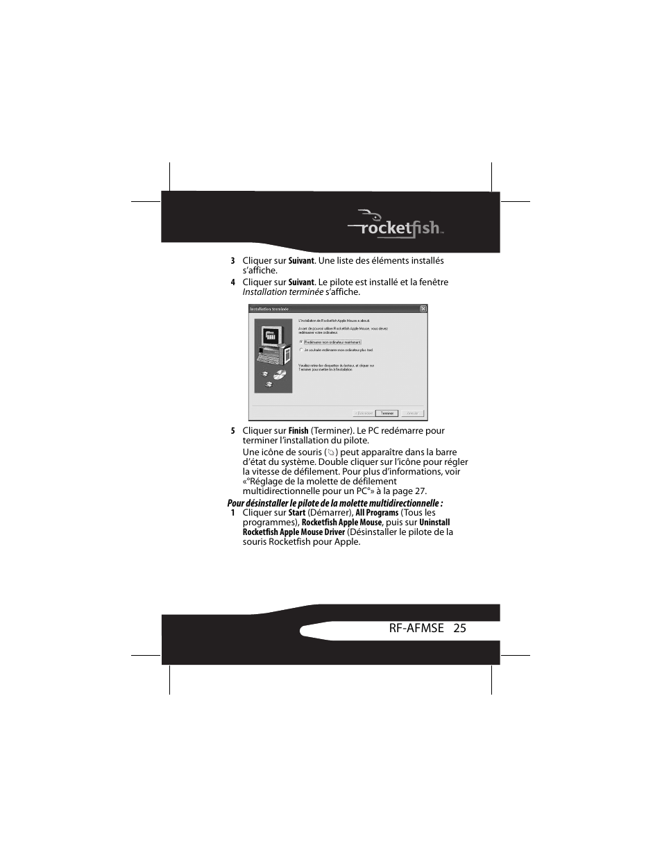 RocketFish RF-AFMSE User Manual | Page 25 / 56