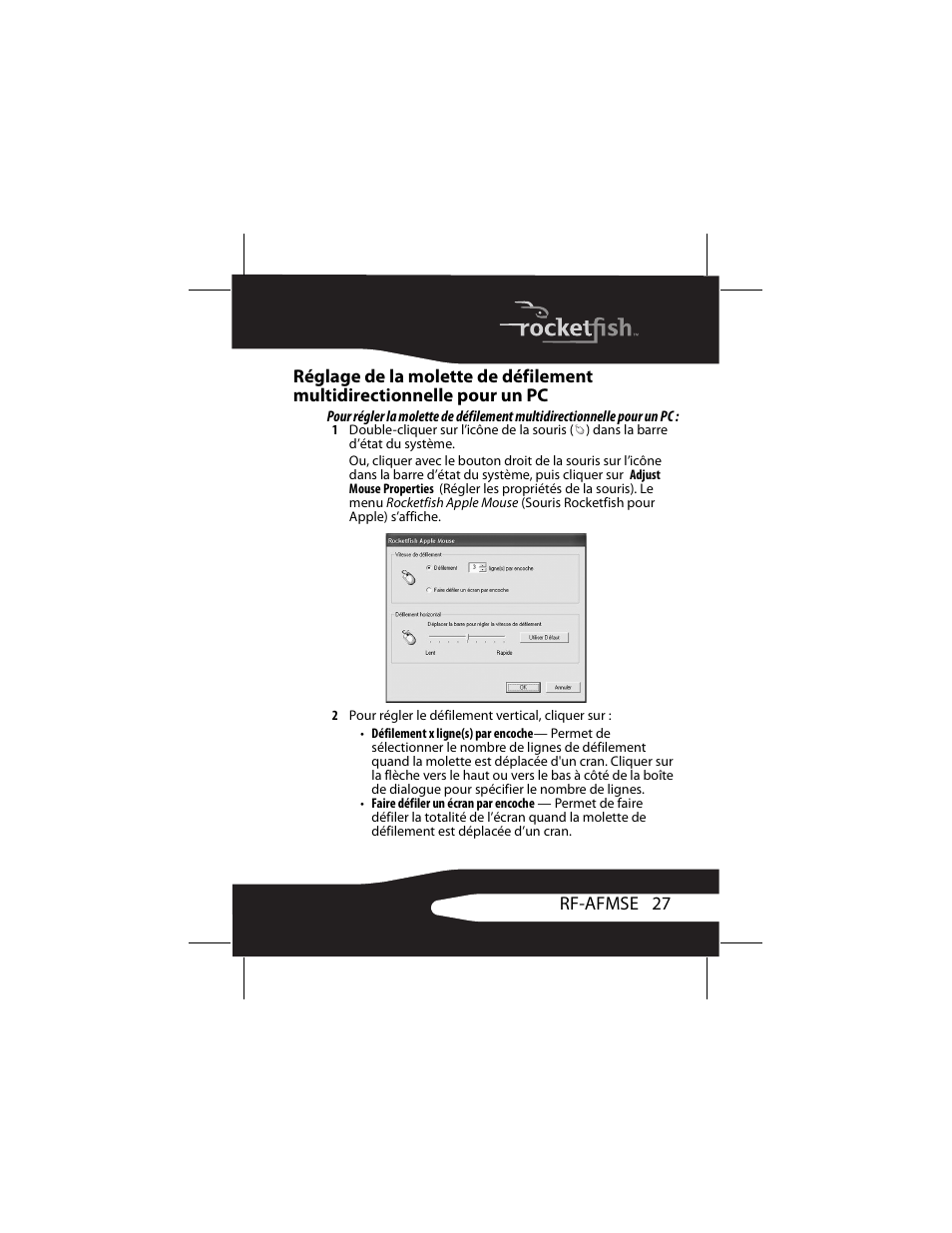 RocketFish RF-AFMSE User Manual | Page 27 / 56
