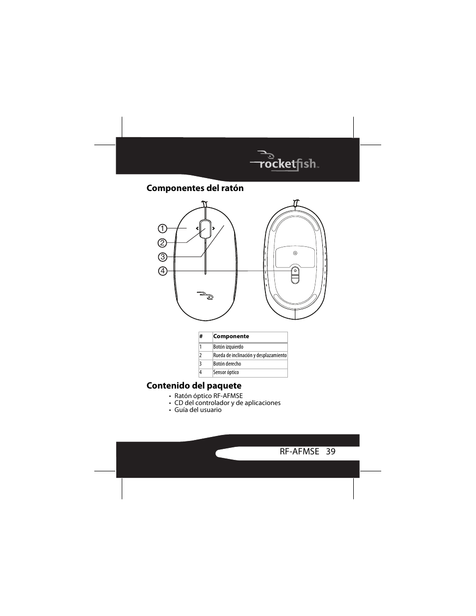 RocketFish RF-AFMSE User Manual | Page 39 / 56