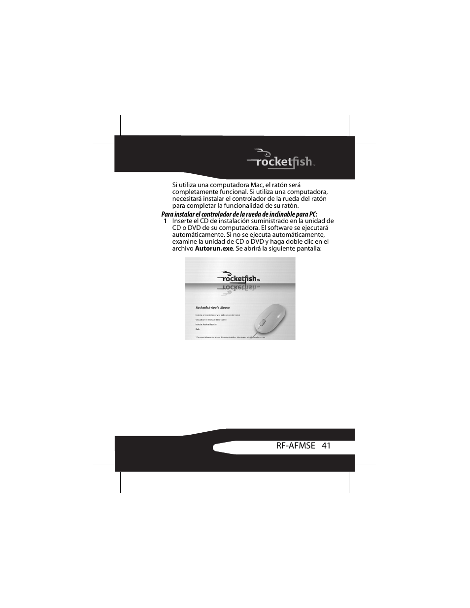 RocketFish RF-AFMSE User Manual | Page 41 / 56