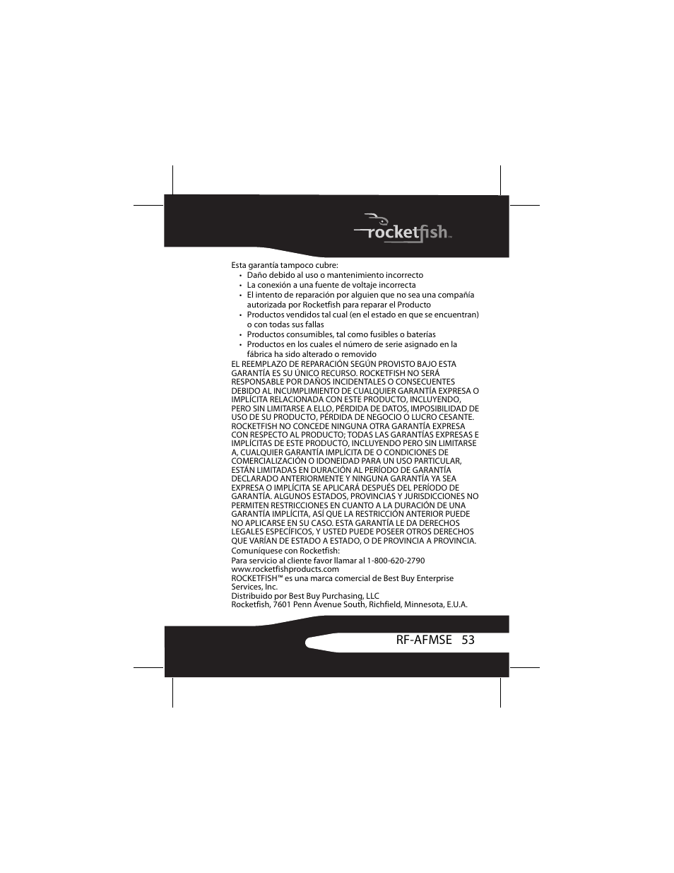 53 rf-afmse | RocketFish RF-AFMSE User Manual | Page 53 / 56