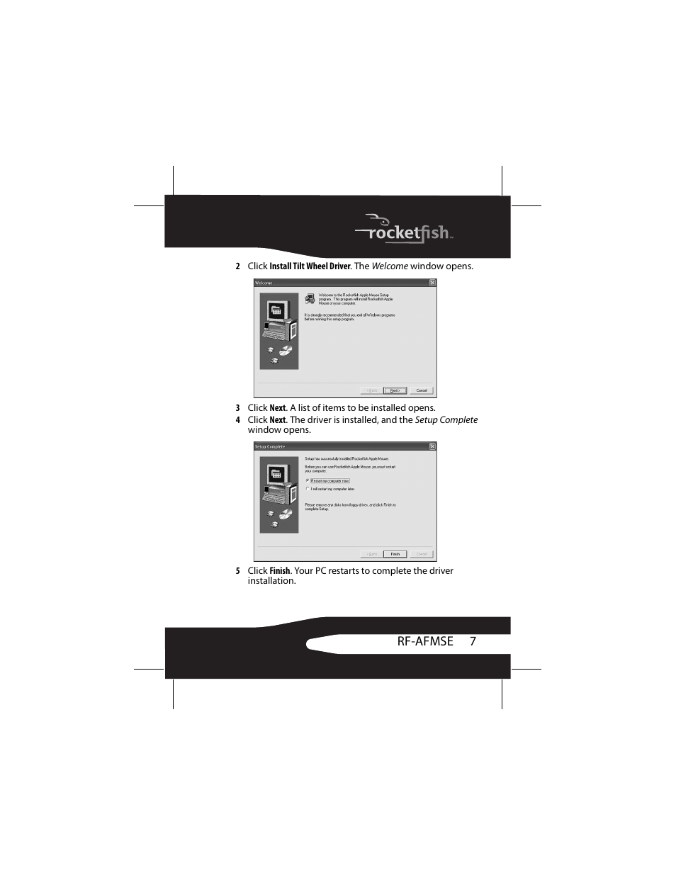 RocketFish RF-AFMSE User Manual | Page 7 / 56