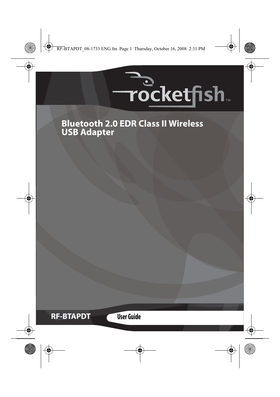 RocketFish RF-BTAPDT User Manual | 16 pages