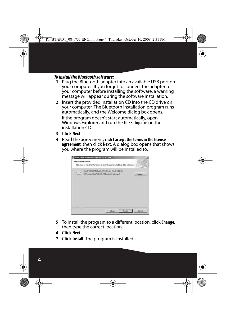 RocketFish RF-BTAPDT User Manual | Page 4 / 16