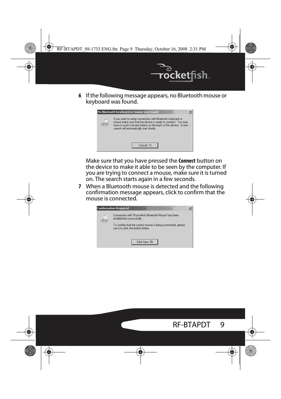 9rf-btapdt | RocketFish RF-BTAPDT User Manual | Page 9 / 16