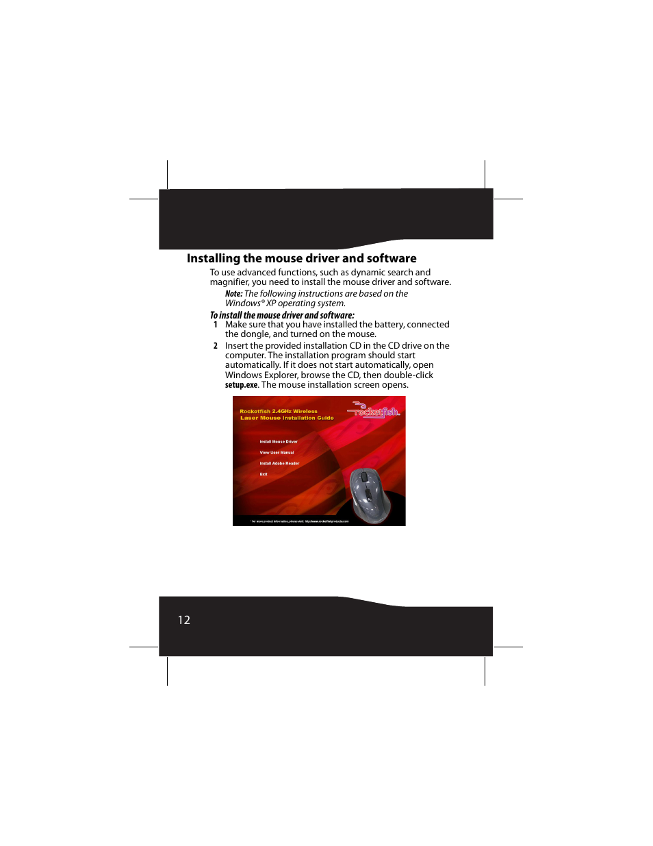 RocketFish RF-MSE14 User Manual | Page 12 / 36