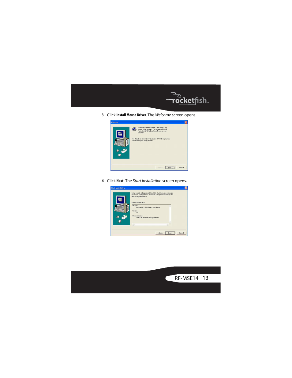 RocketFish RF-MSE14 User Manual | Page 13 / 36