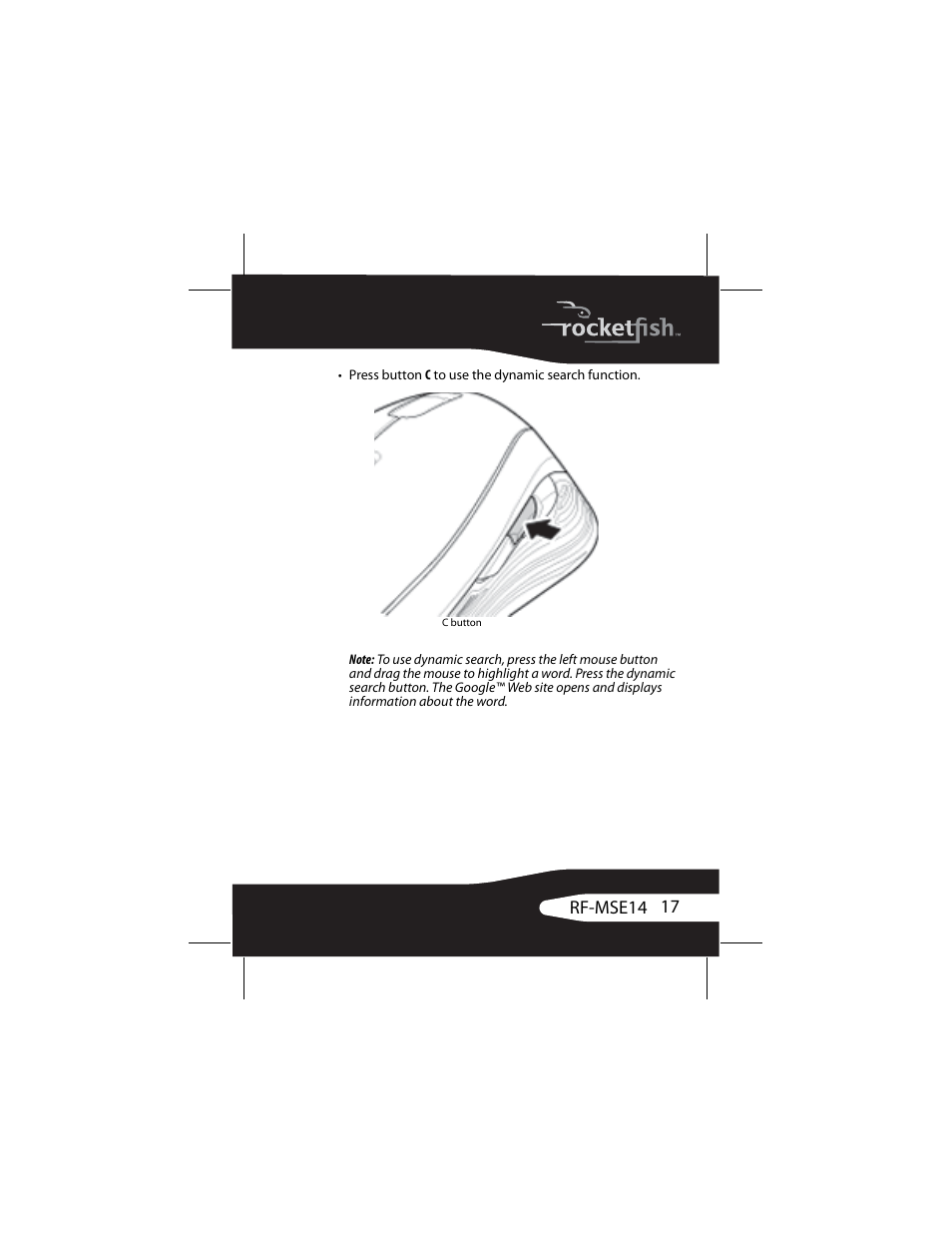 RocketFish RF-MSE14 User Manual | Page 17 / 36