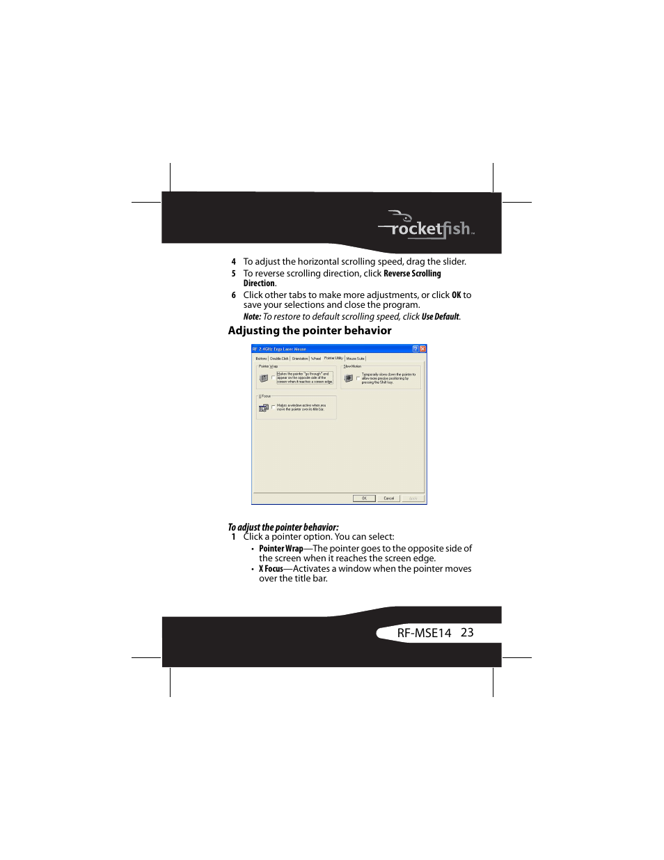 RocketFish RF-MSE14 User Manual | Page 23 / 36