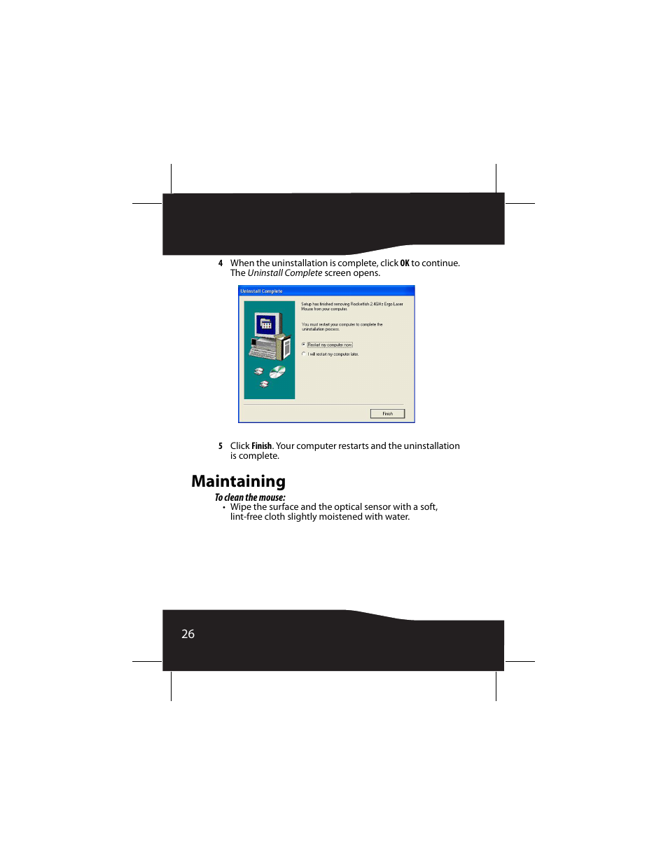 Maintaining | RocketFish RF-MSE14 User Manual | Page 26 / 36