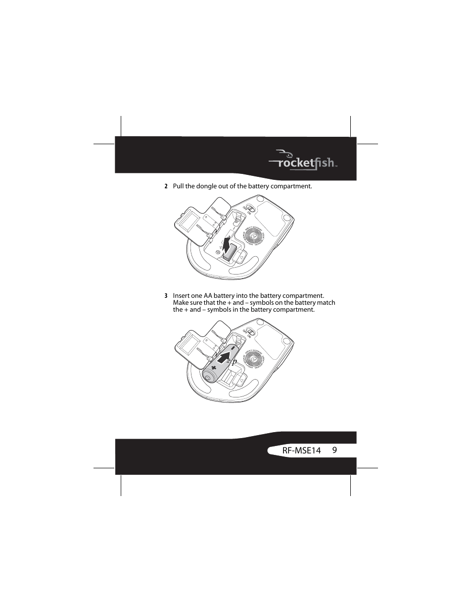 RocketFish RF-MSE14 User Manual | Page 9 / 36