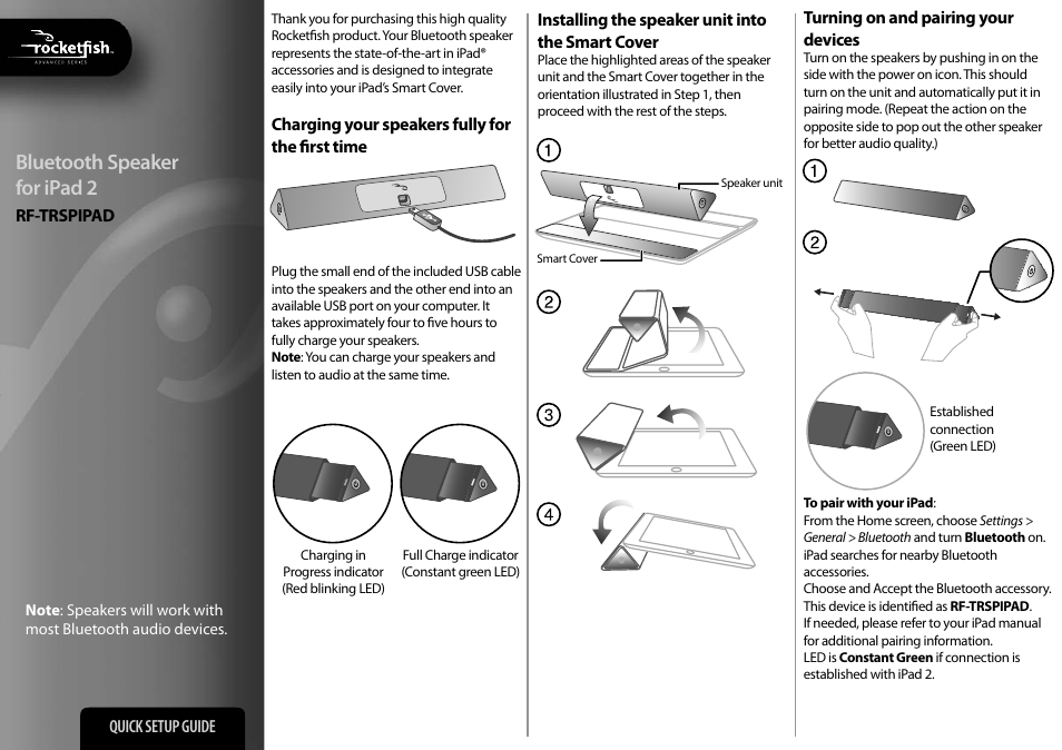 RocketFish RF-TRSPIPAD User Manual | 2 pages