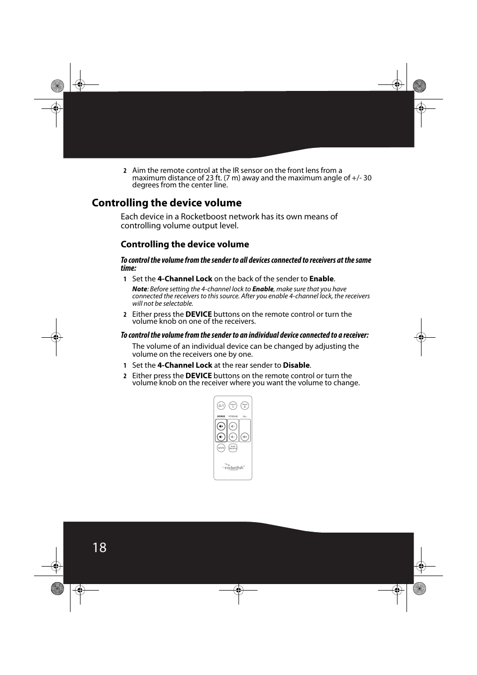Controlling the device volume | RocketFish RF-RBREC User Manual | Page 18 / 28